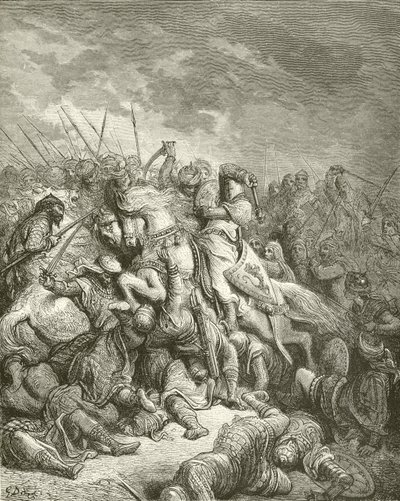 Richard at the Battle of Arsur by Gustave Dore